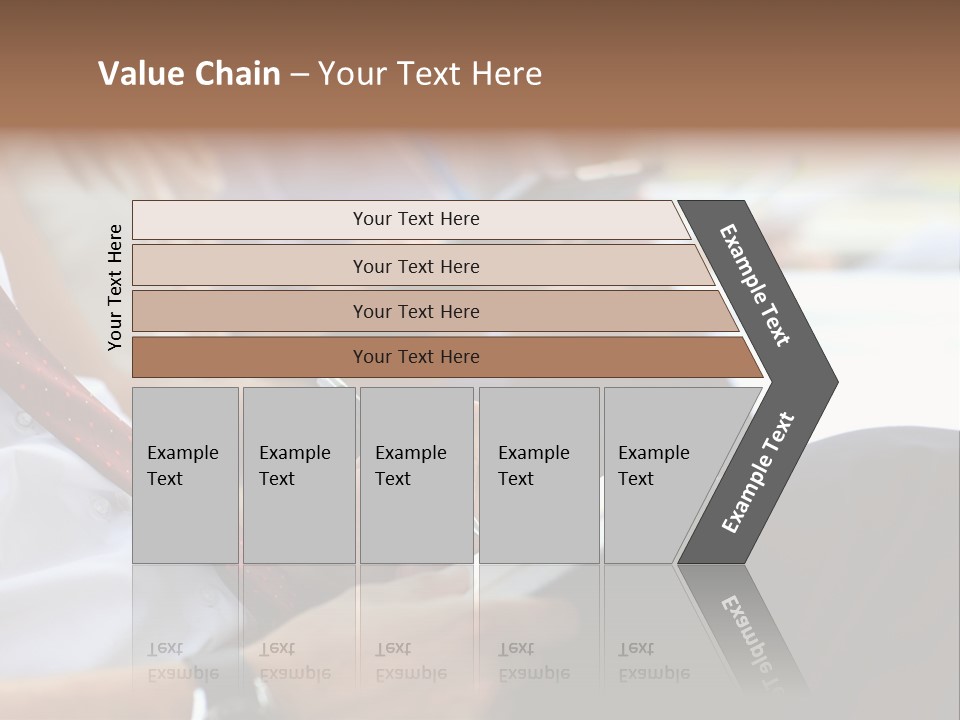 Formal Caucasian Sitting PowerPoint Template