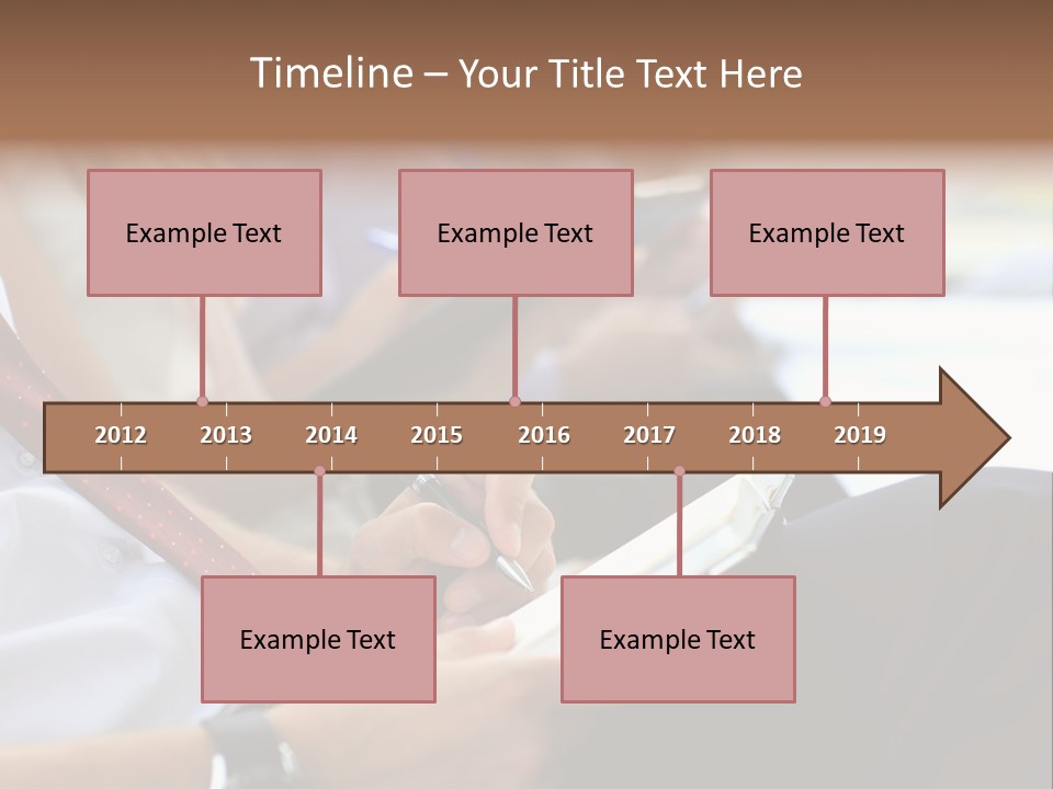 Formal Caucasian Sitting PowerPoint Template