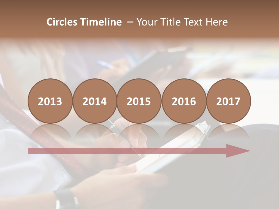 Formal Caucasian Sitting PowerPoint Template