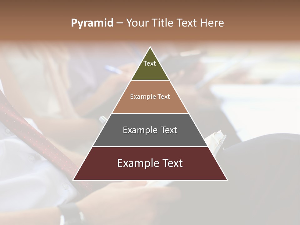 Formal Caucasian Sitting PowerPoint Template
