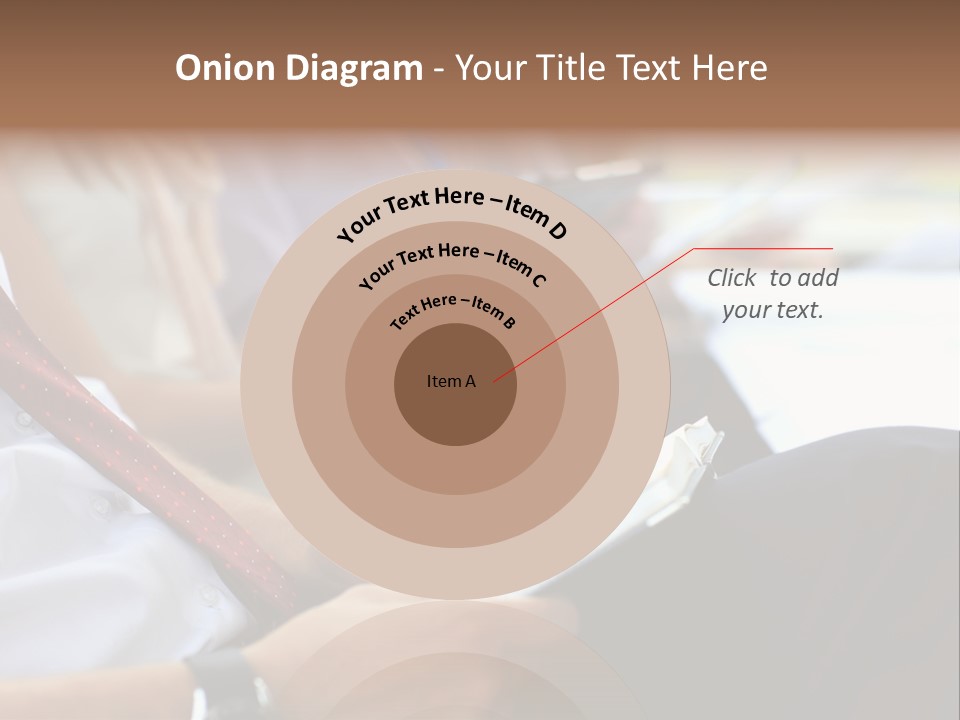 Formal Caucasian Sitting PowerPoint Template