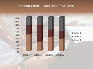 Formal Caucasian Sitting PowerPoint Template