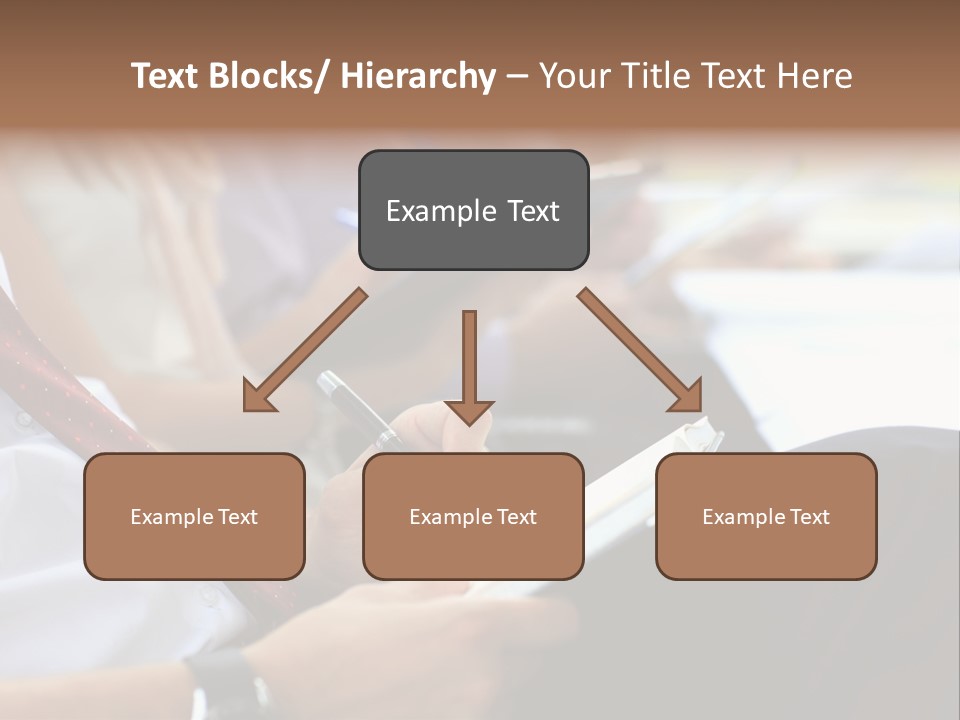 Formal Caucasian Sitting PowerPoint Template