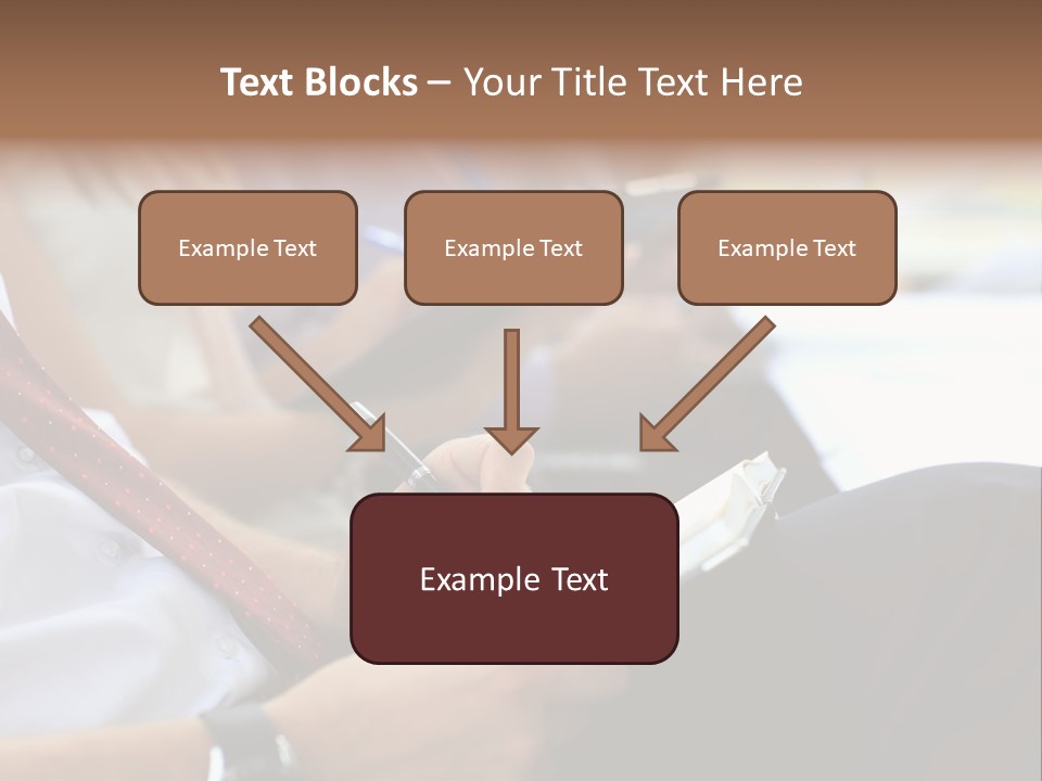 Formal Caucasian Sitting PowerPoint Template