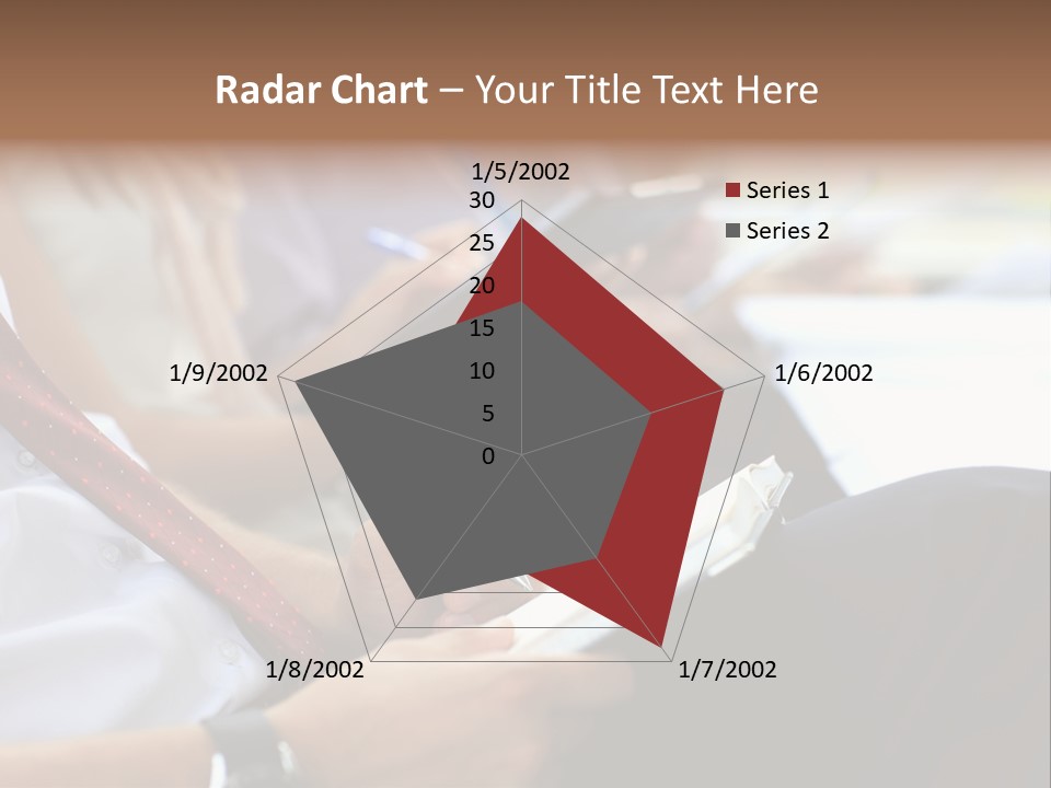 Formal Caucasian Sitting PowerPoint Template