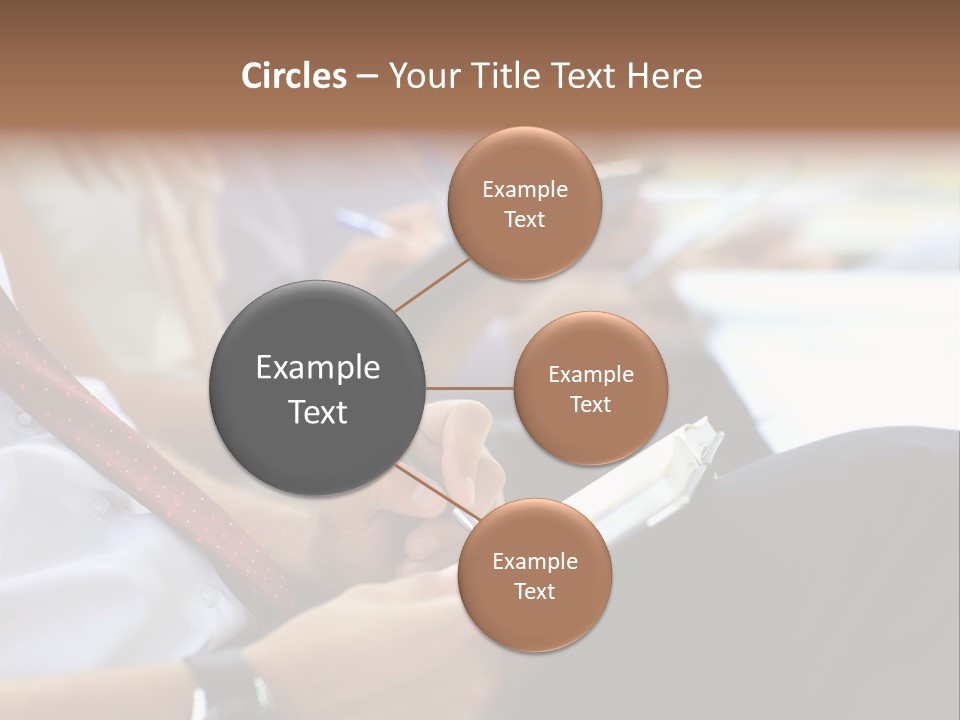 Formal Caucasian Sitting PowerPoint Template