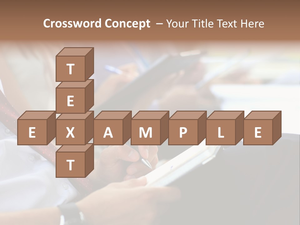 Formal Caucasian Sitting PowerPoint Template