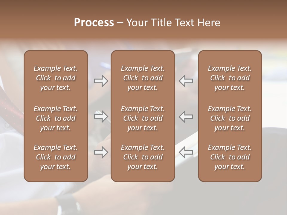 Formal Caucasian Sitting PowerPoint Template