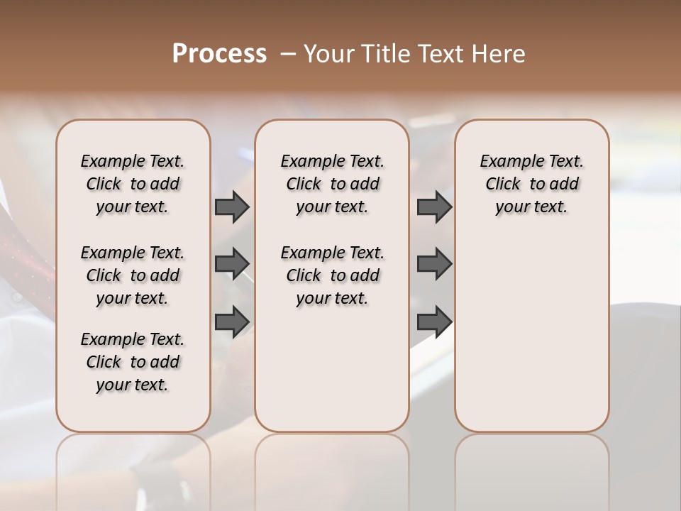 Formal Caucasian Sitting PowerPoint Template