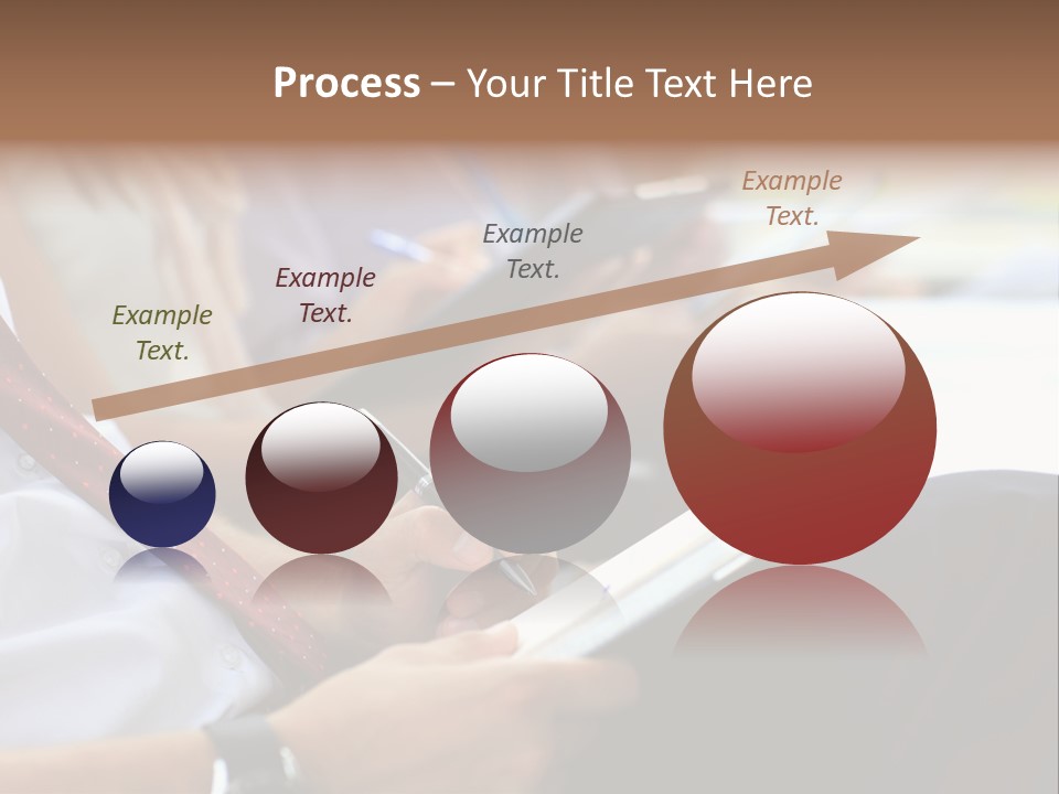 Formal Caucasian Sitting PowerPoint Template
