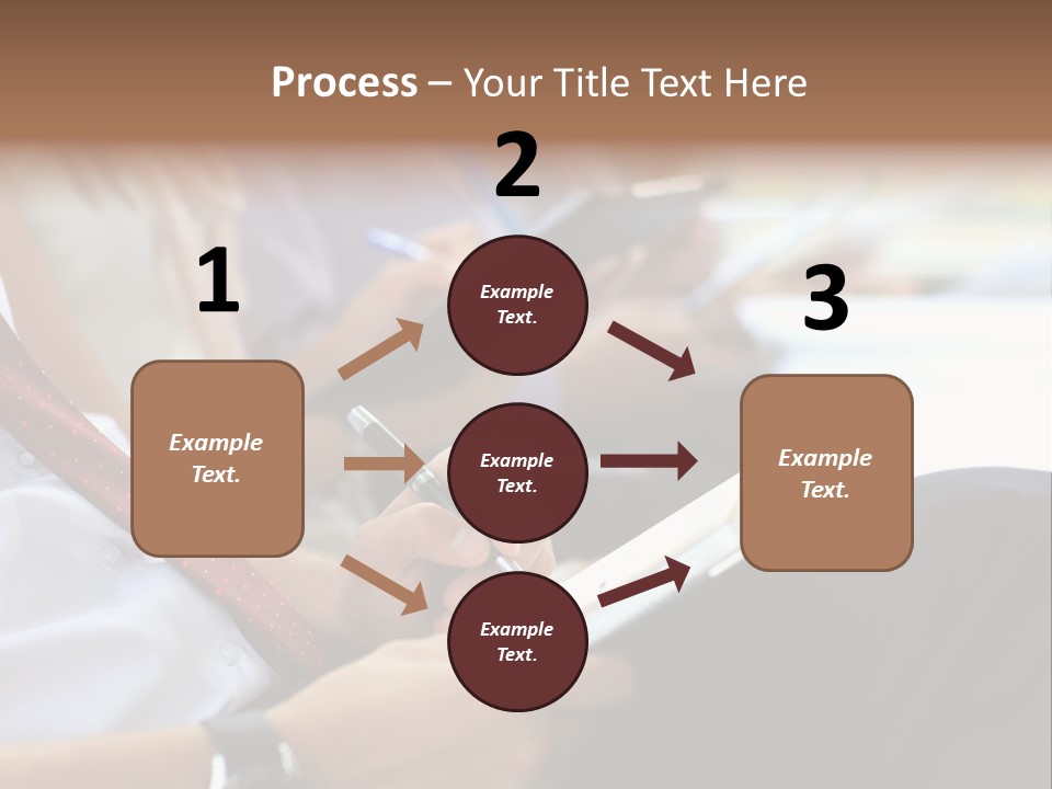Formal Caucasian Sitting PowerPoint Template