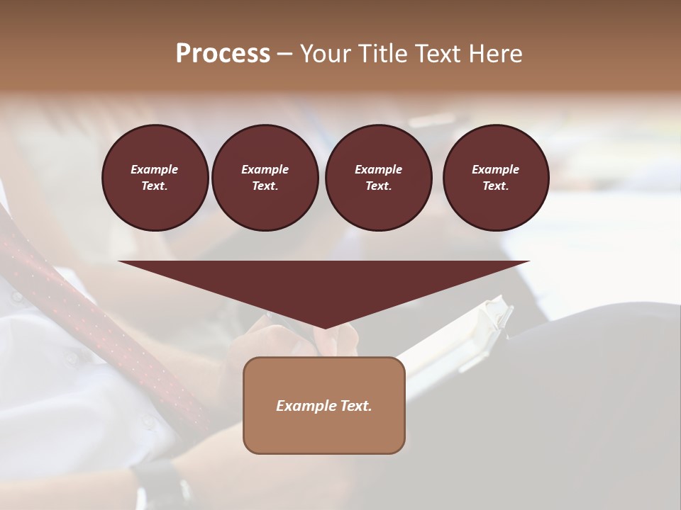 Formal Caucasian Sitting PowerPoint Template