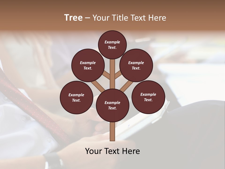 Formal Caucasian Sitting PowerPoint Template