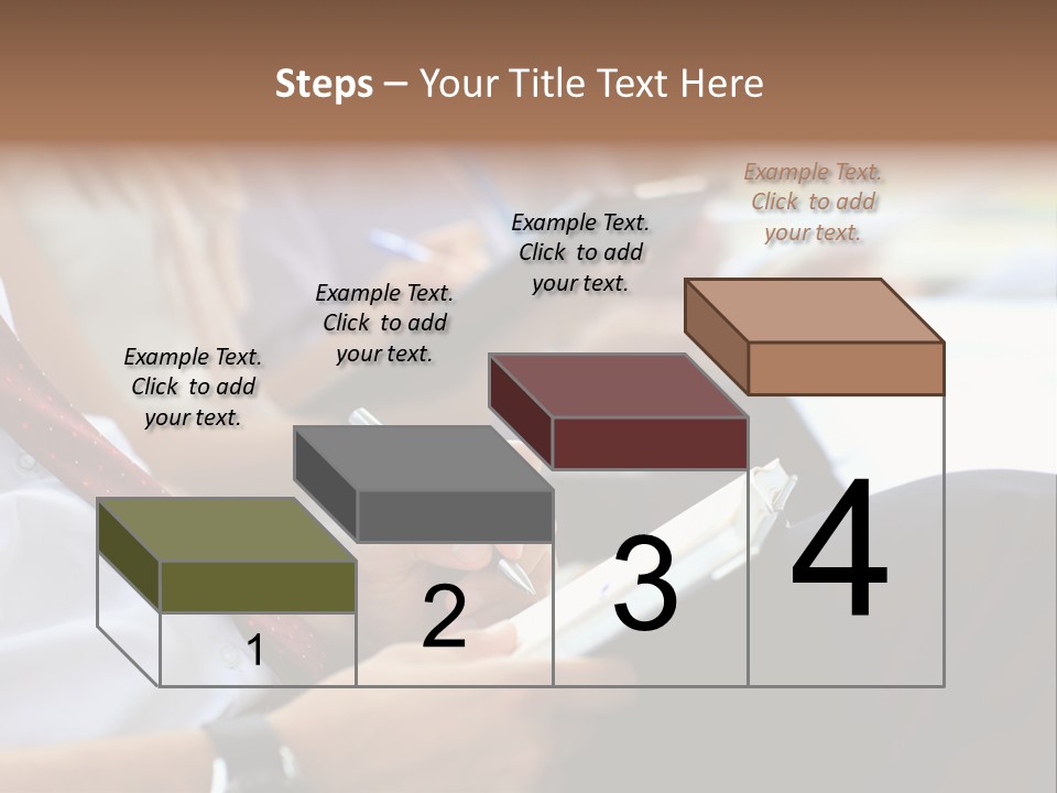 Formal Caucasian Sitting PowerPoint Template