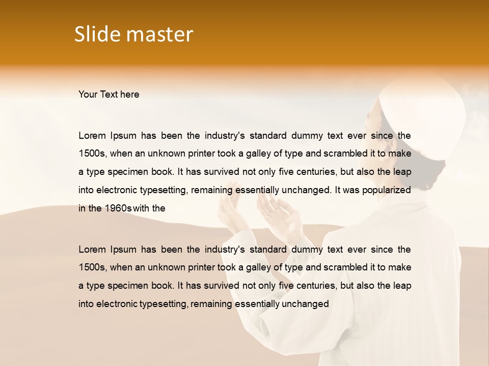 Prayer Muslim Koran PowerPoint Template