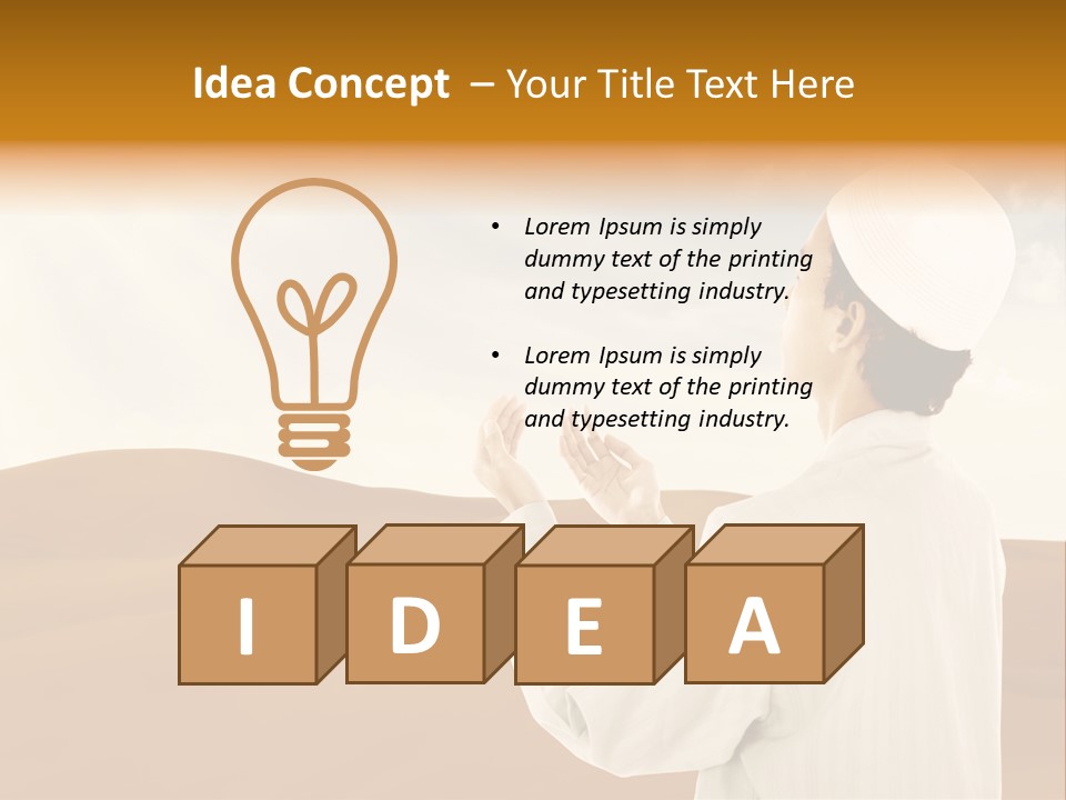 Prayer Muslim Koran PowerPoint Template