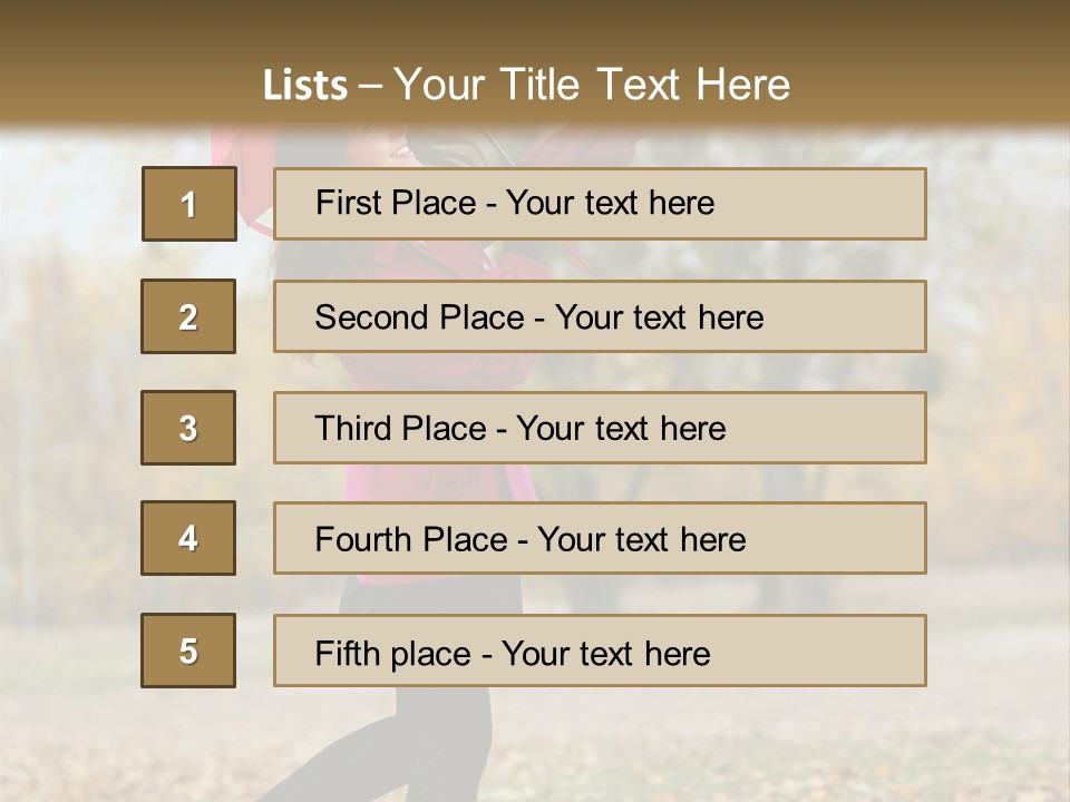 Happy Running Cute PowerPoint Template