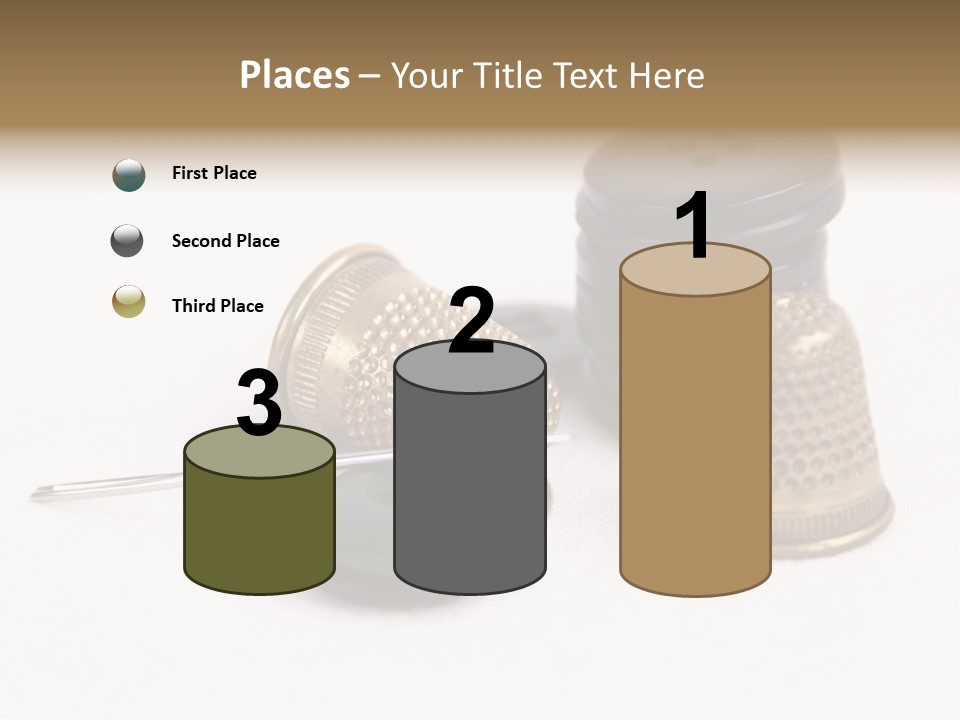 Clothing White Background Bronze PowerPoint Template