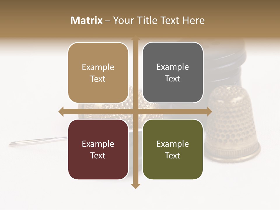 Clothing White Background Bronze PowerPoint Template