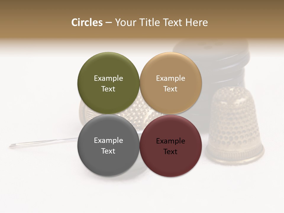 Clothing White Background Bronze PowerPoint Template