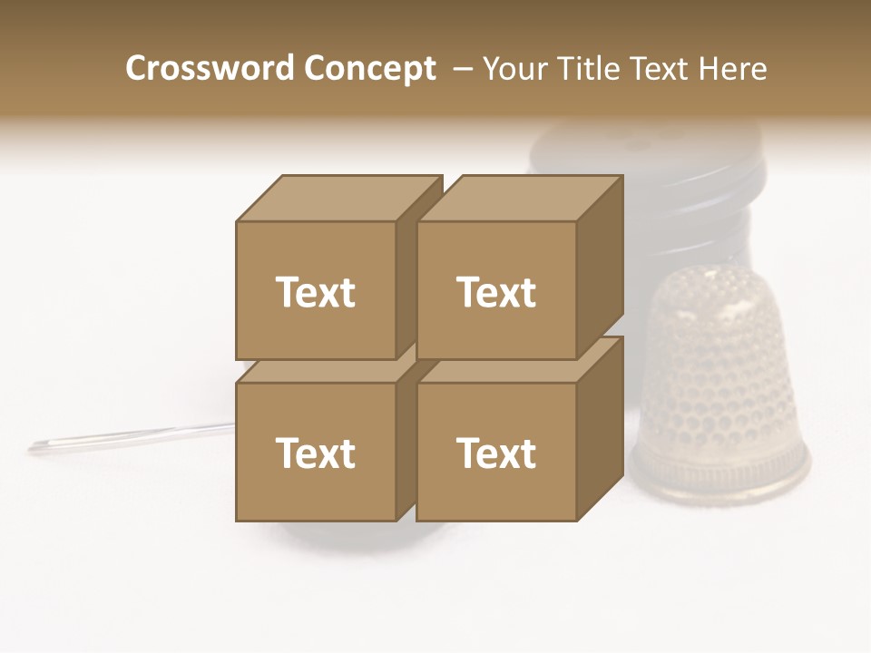 Clothing White Background Bronze PowerPoint Template