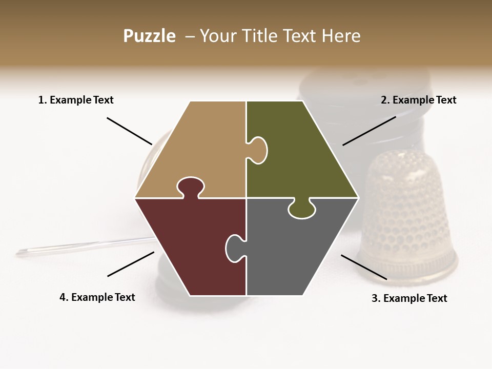 Clothing White Background Bronze PowerPoint Template