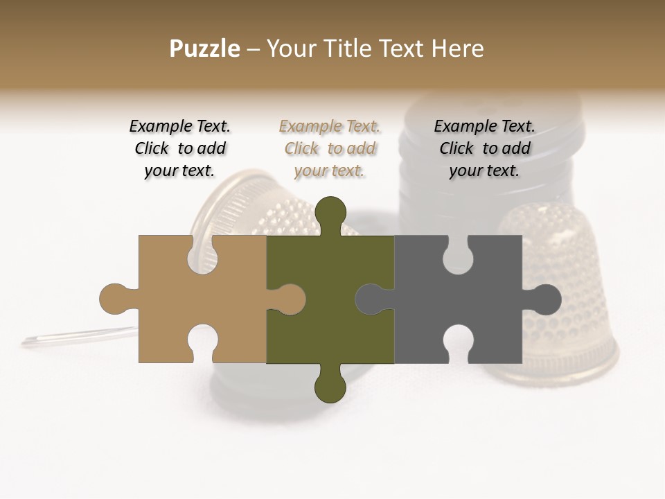 Clothing White Background Bronze PowerPoint Template