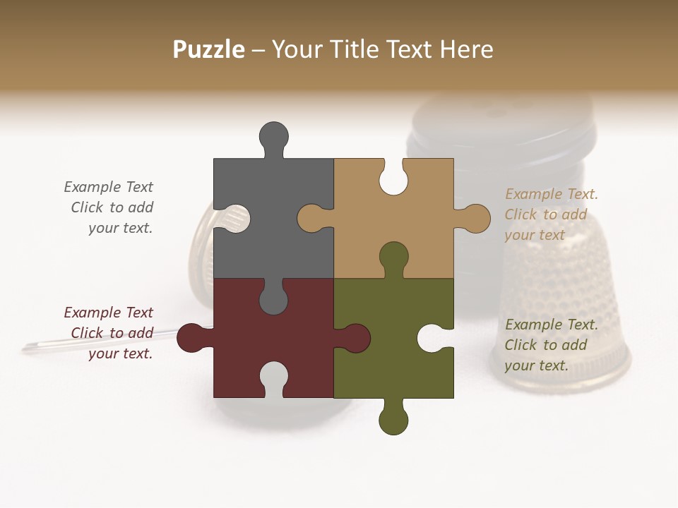 Clothing White Background Bronze PowerPoint Template