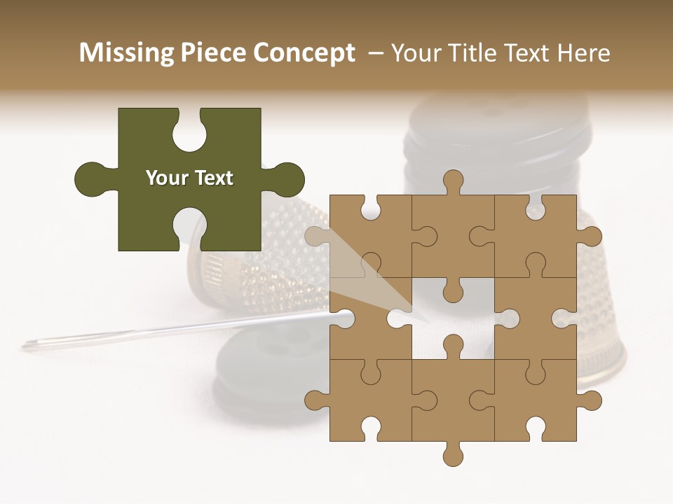 Clothing White Background Bronze PowerPoint Template