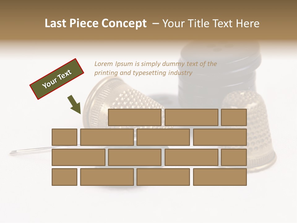 Clothing White Background Bronze PowerPoint Template