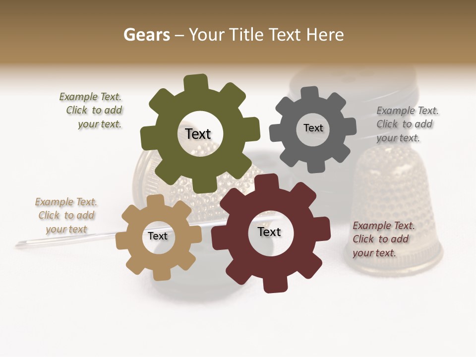 Clothing White Background Bronze PowerPoint Template