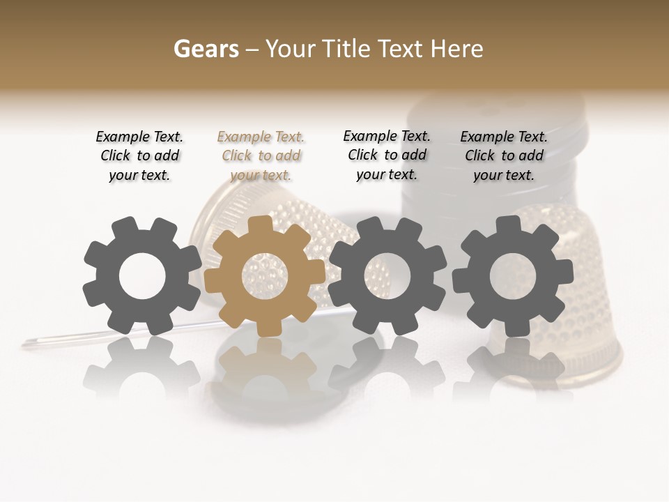 Clothing White Background Bronze PowerPoint Template