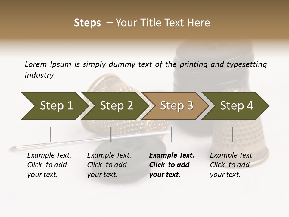 Clothing White Background Bronze PowerPoint Template