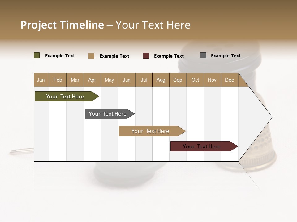 Clothing White Background Bronze PowerPoint Template