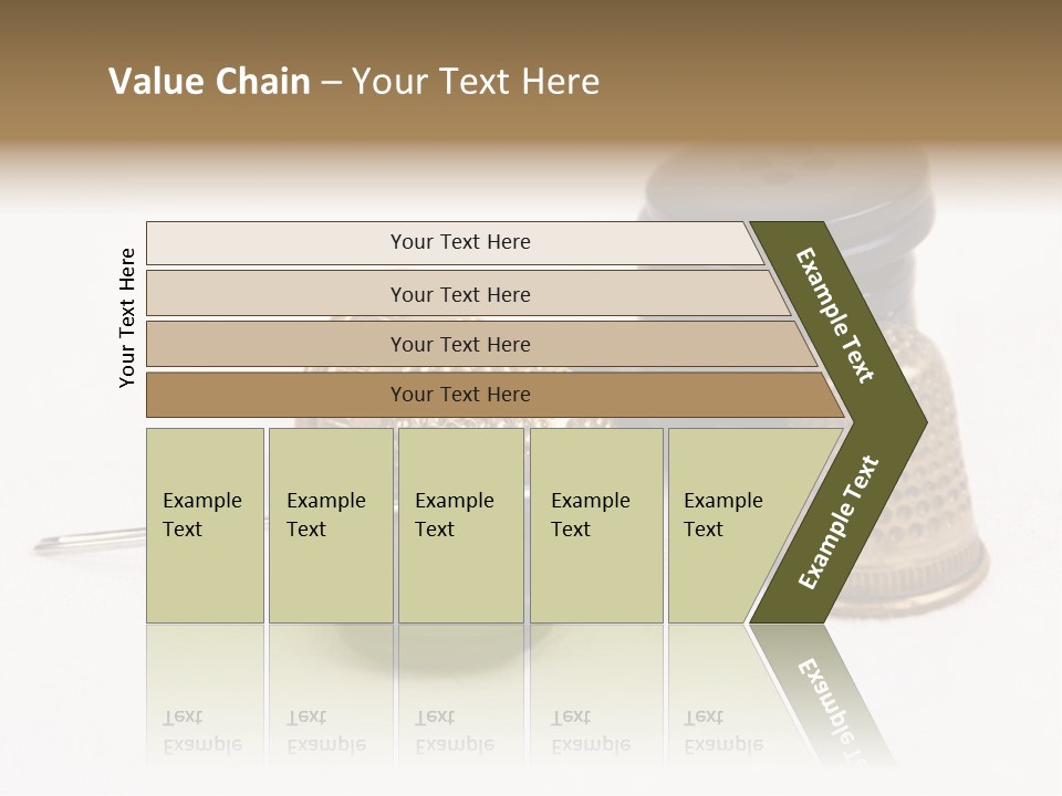 Clothing White Background Bronze PowerPoint Template