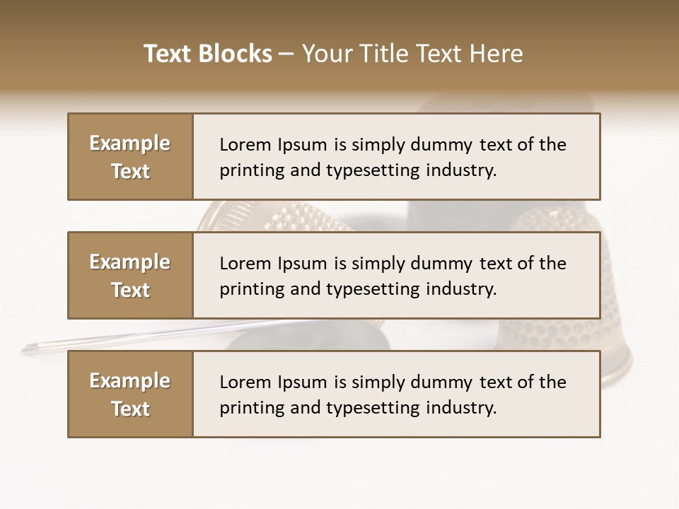 Clothing White Background Bronze PowerPoint Template