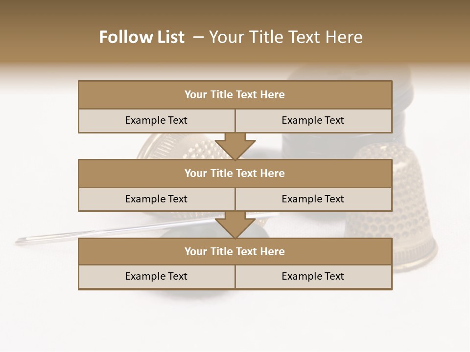 Clothing White Background Bronze PowerPoint Template