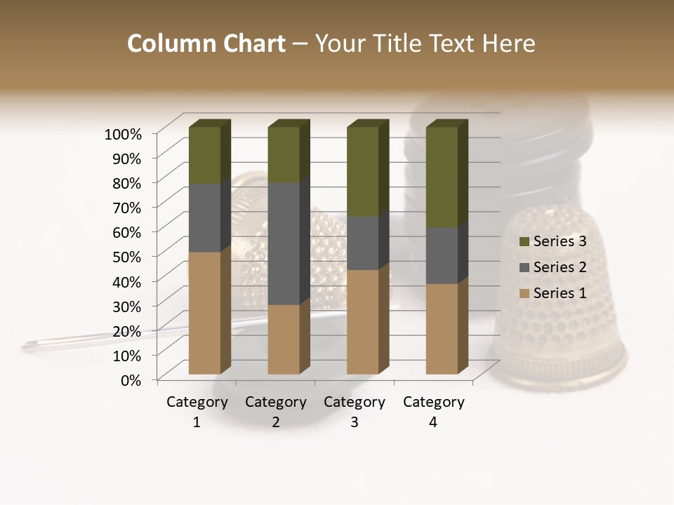 Clothing White Background Bronze PowerPoint Template