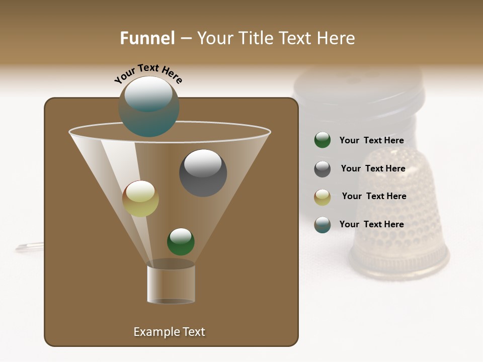 Clothing White Background Bronze PowerPoint Template