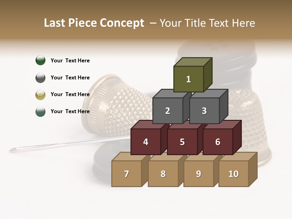 Clothing White Background Bronze PowerPoint Template