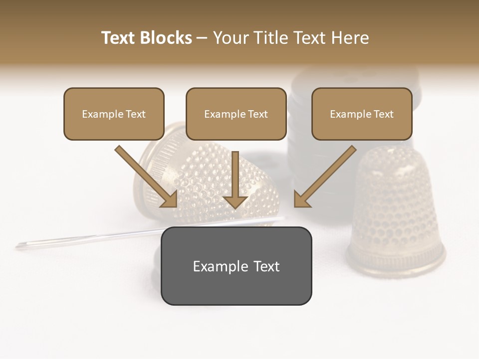 Clothing White Background Bronze PowerPoint Template