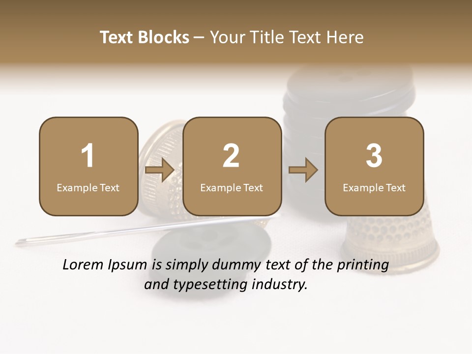 Clothing White Background Bronze PowerPoint Template