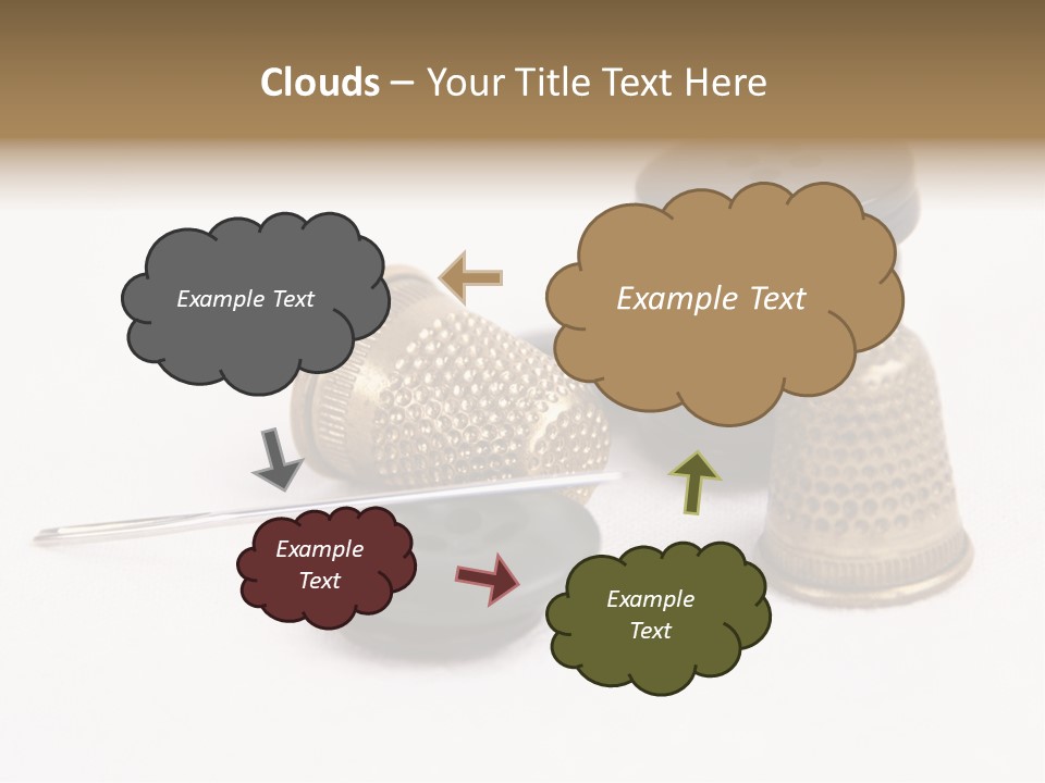 Clothing White Background Bronze PowerPoint Template