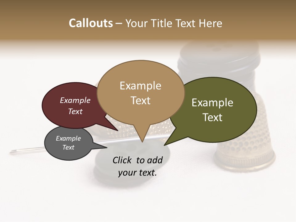 Clothing White Background Bronze PowerPoint Template