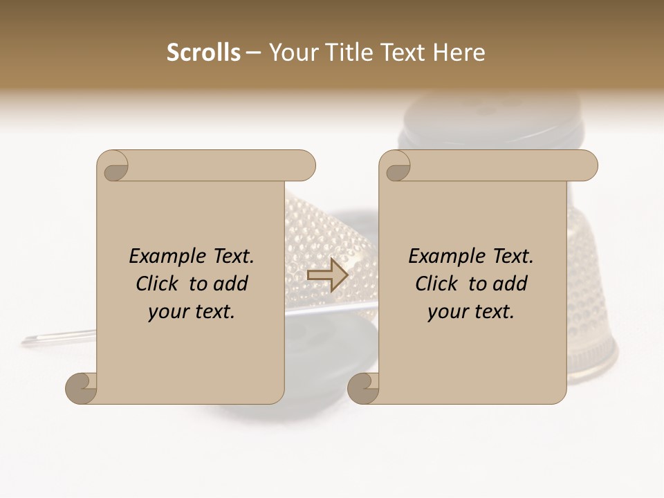 Clothing White Background Bronze PowerPoint Template