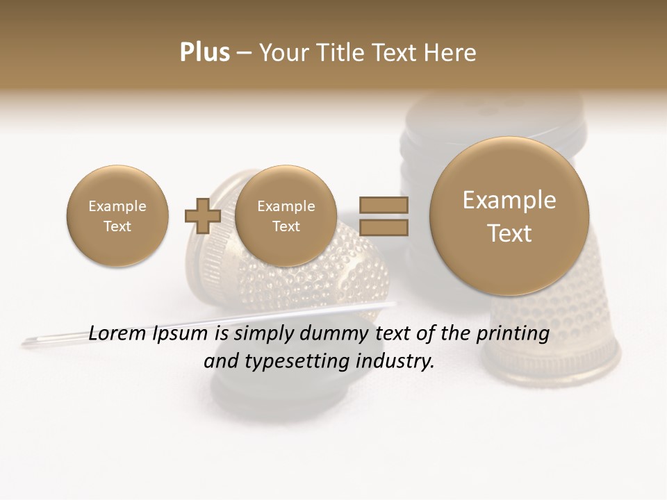 Clothing White Background Bronze PowerPoint Template