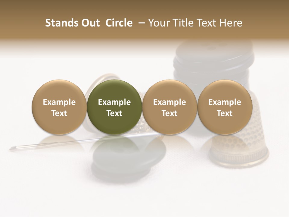 Clothing White Background Bronze PowerPoint Template