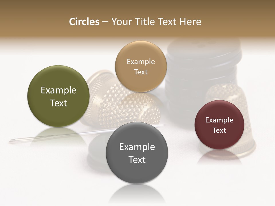 Clothing White Background Bronze PowerPoint Template