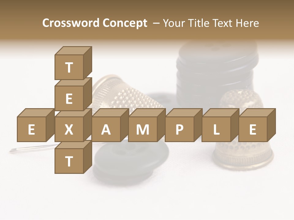 Clothing White Background Bronze PowerPoint Template