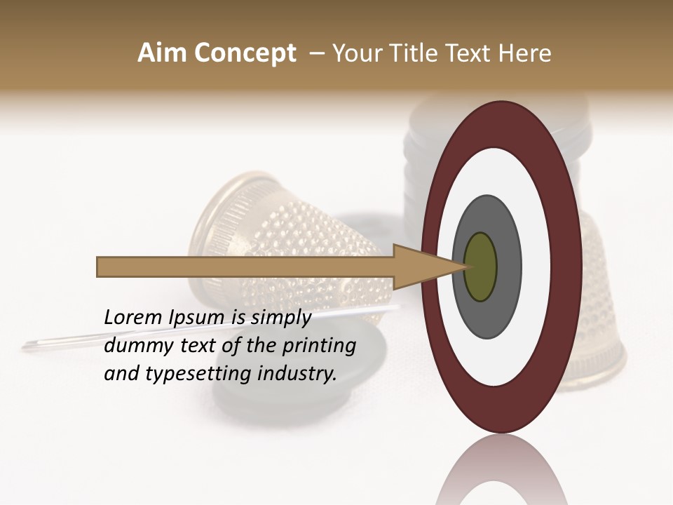 Clothing White Background Bronze PowerPoint Template